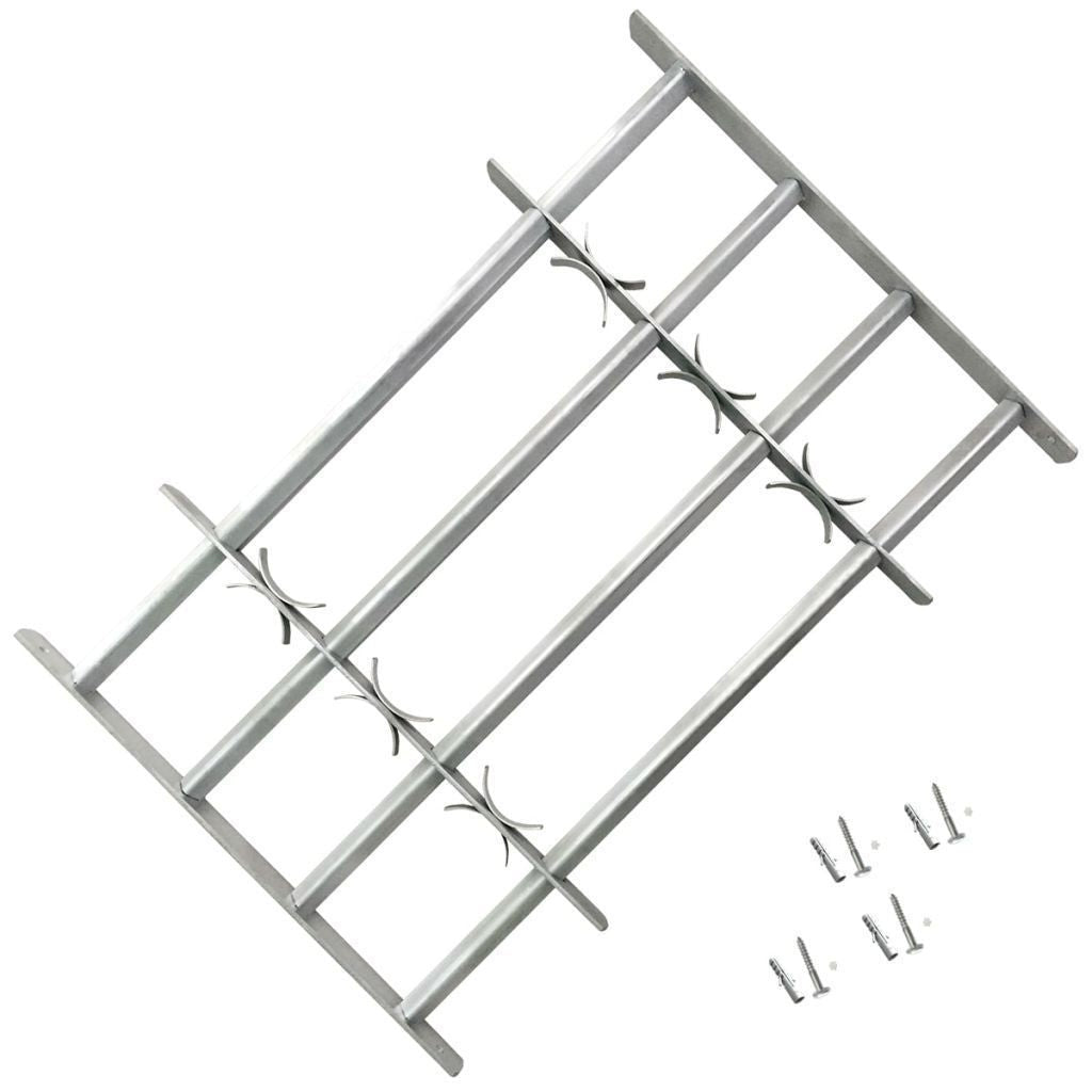 Grade de segurança ajustável para janelas com 3 barras transversais 700-1050 mm | Filindra