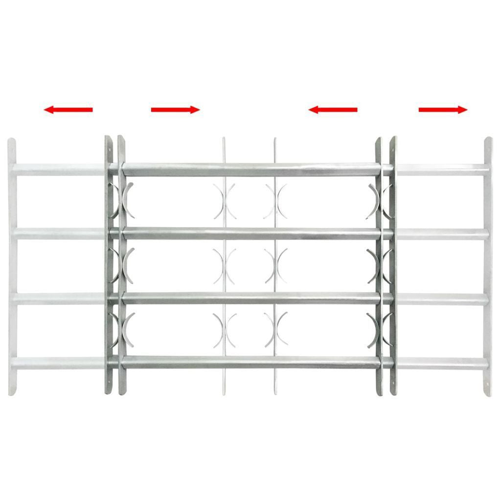 Grade de segurança ajustável para janelas com 3 barras transversais 700-1050 mm | Filindra