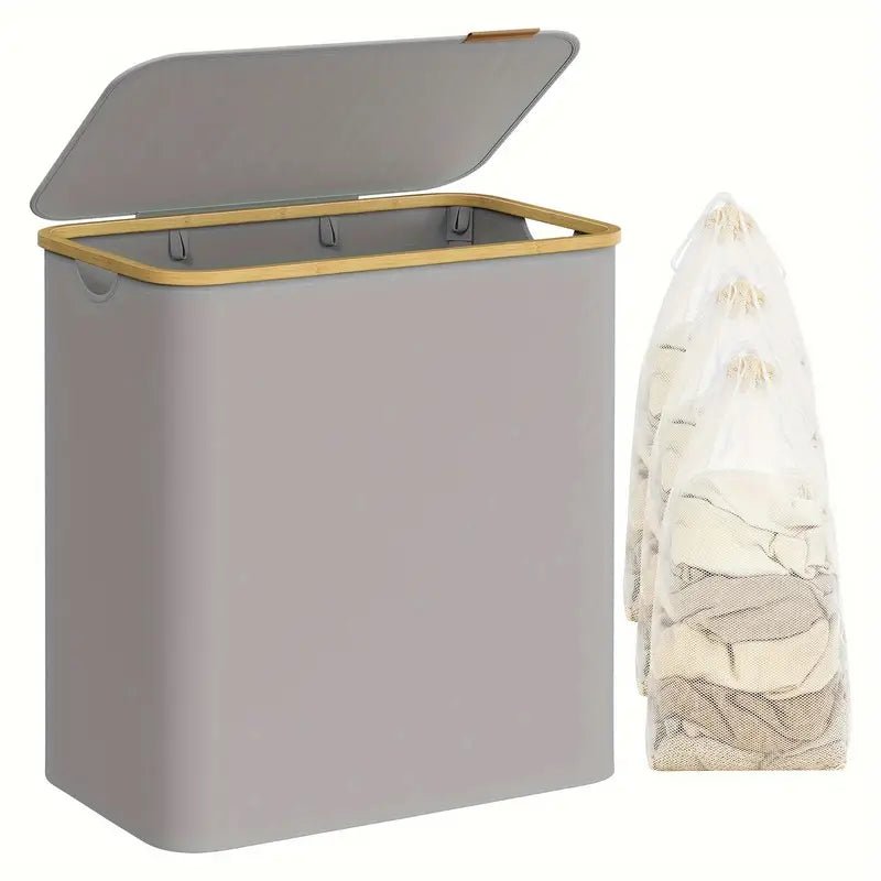 5072.1 oz foldable laundry basket with 2 compartments | Filindra