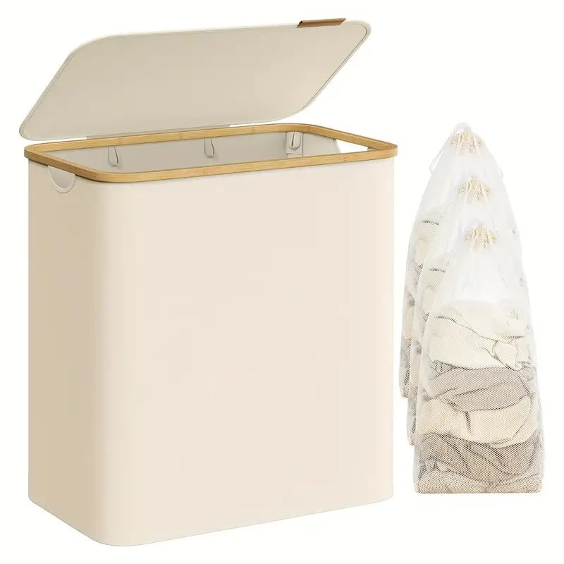 5072.1 oz foldable laundry basket with 2 compartments | Filindra
