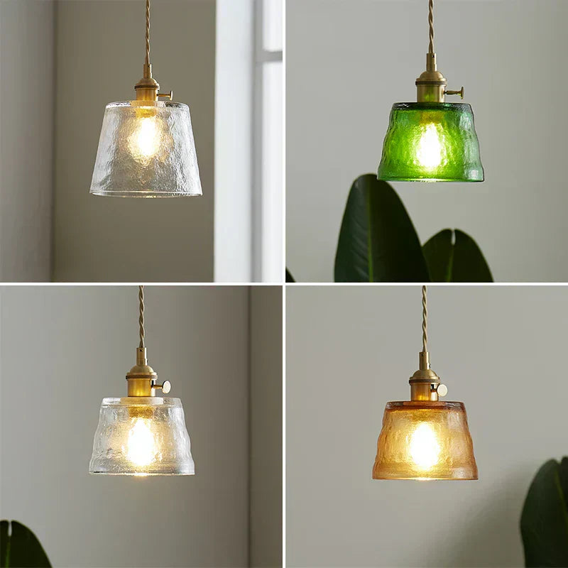 Lumera Pendelleuchte mit Kupferglas und LED-Beleuchtung