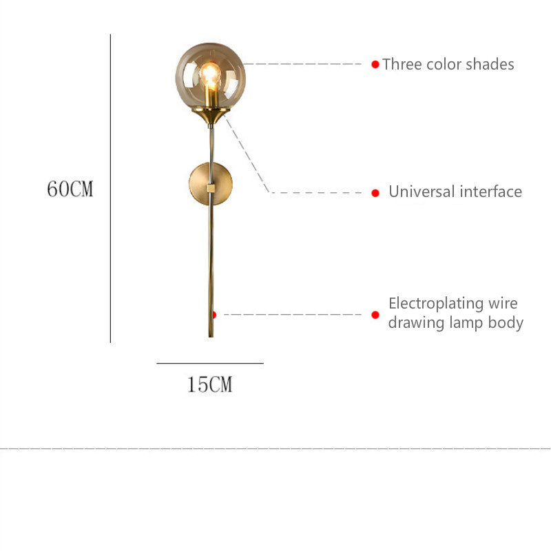 Eclipse Glass Ball Pendant Light — Modern Hanging Fixture