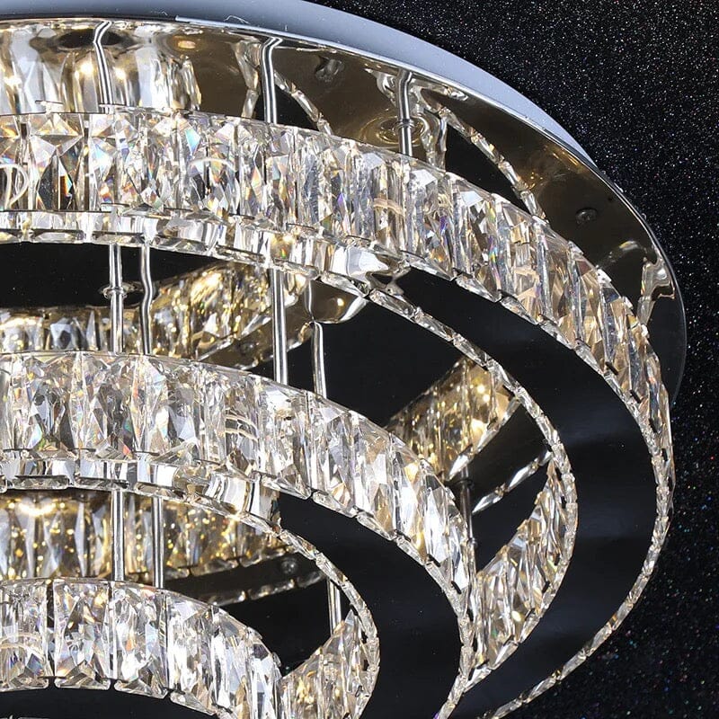 Lyra Crystal Chandelier With K9 Crystals In Round Silhouette For Modern Spaces