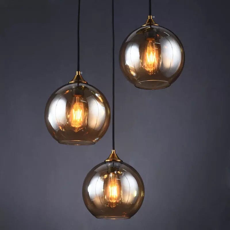 Aurelia Glass Pendant Light With Rustic Warmth For Living Rooms