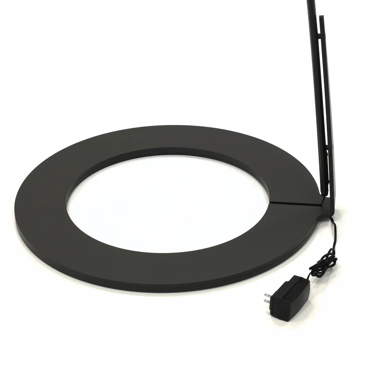Modern Black Floor Lamp – Long Linear Metal Arched for Living Room - Flindria