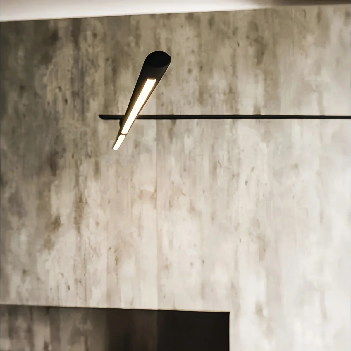 Modern Black Floor Lamp – Long Linear Metal Arched for Living Room - Flindria