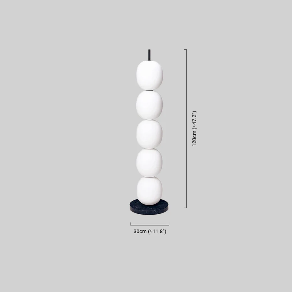 Lampadaire Blanc Moderne – Design Lanterne en Verre pour Salon - Flindria