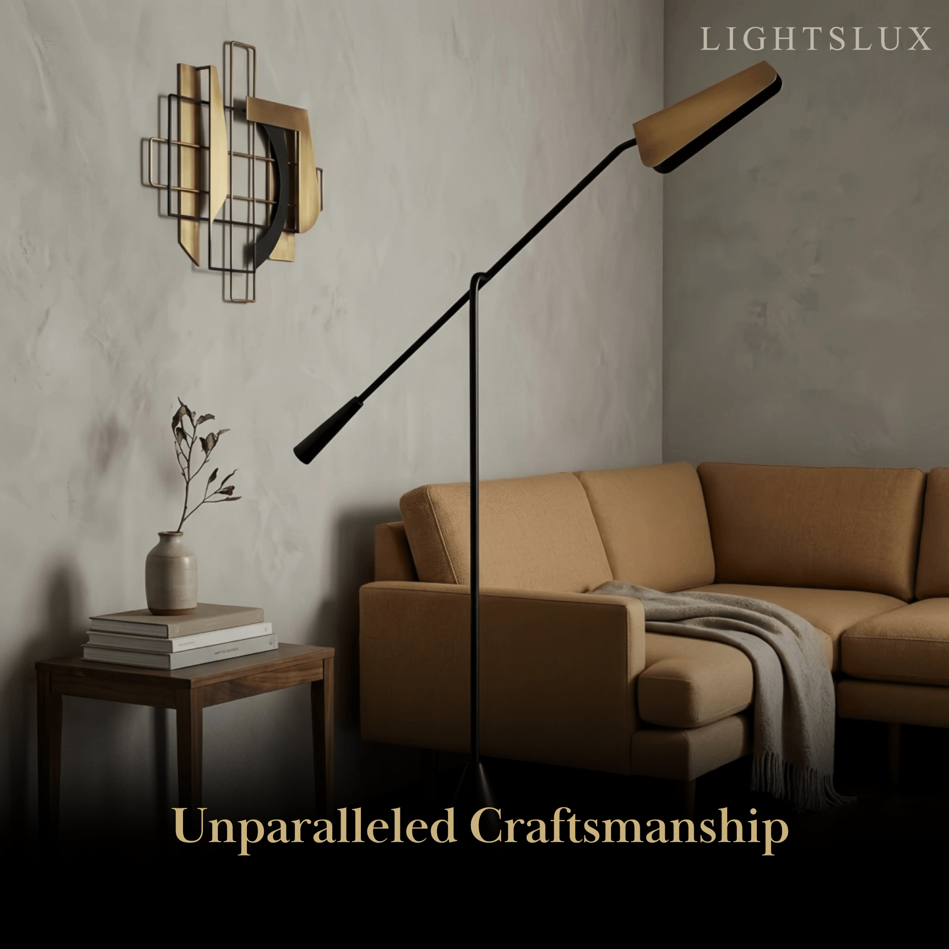 Minimalist Triangle Floor Lamp – LED Head & Metal/Marble Base for Bedroom/Living Room - Flindria