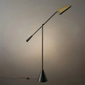 Minimalist Triangle Floor Lamp – LED Head & Metal/Marble Base for Bedroom/Living Room - Flindria