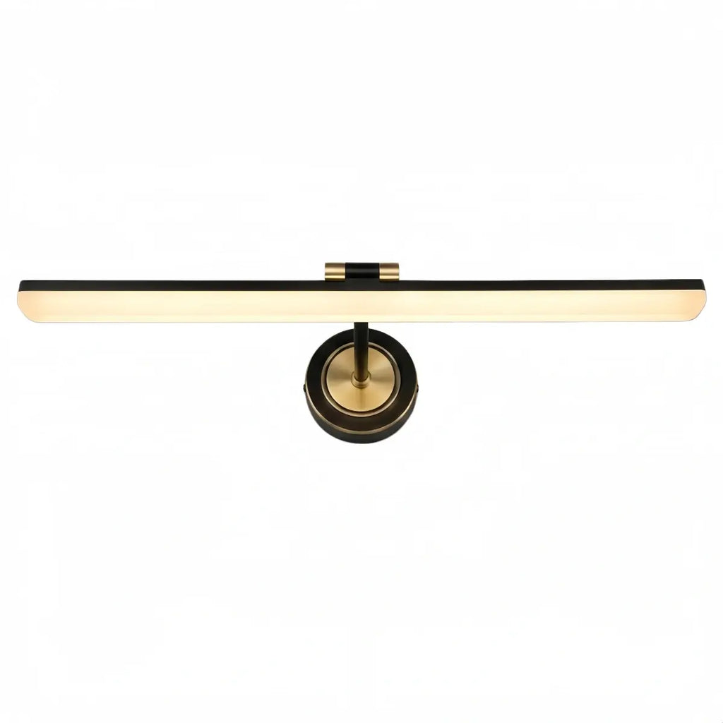 Vintage Vanity Light – Black/Gold Metal with Adjustable Light Bathroom - Flindria