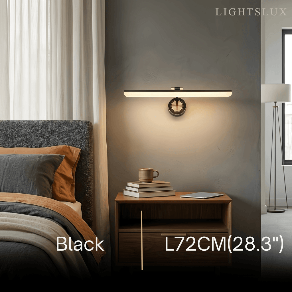 Vintage Vanity Light – Black/Gold Metal with Adjustable Light Bathroom - Flindria