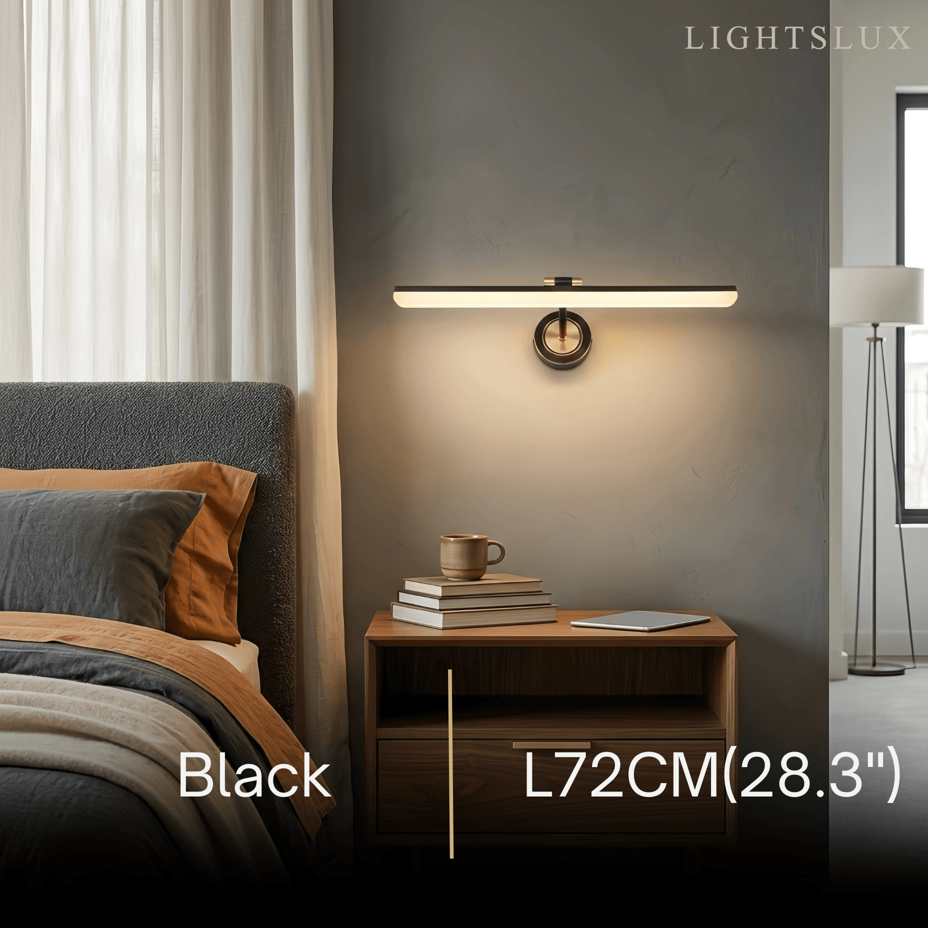 Vintage Vanity Light – Black/Gold Metal with Adjustable Light Bathroom - Flindria