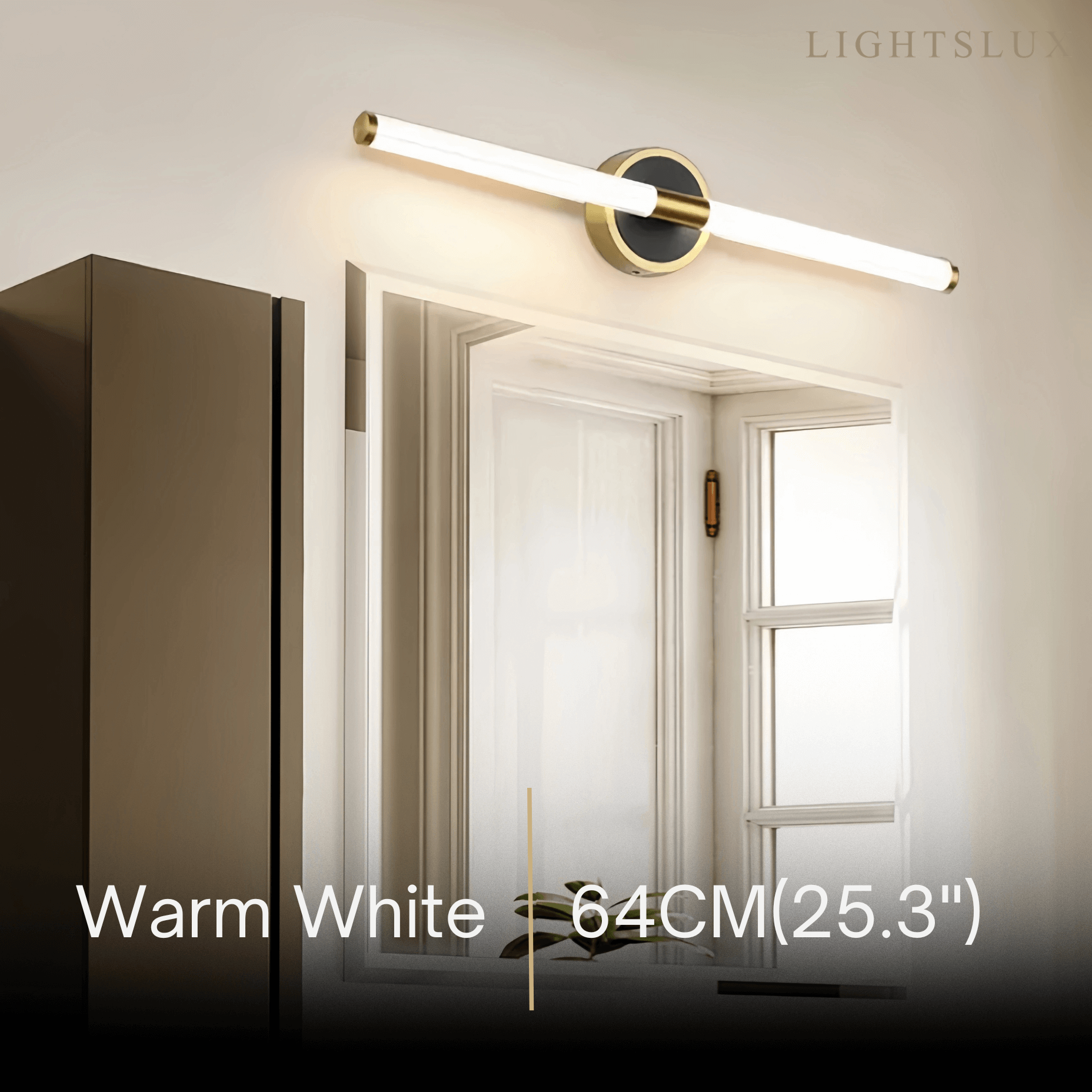 Minimalist Stick Vanity Wall Lamp – Mirror Front for Bathroom - Flindria