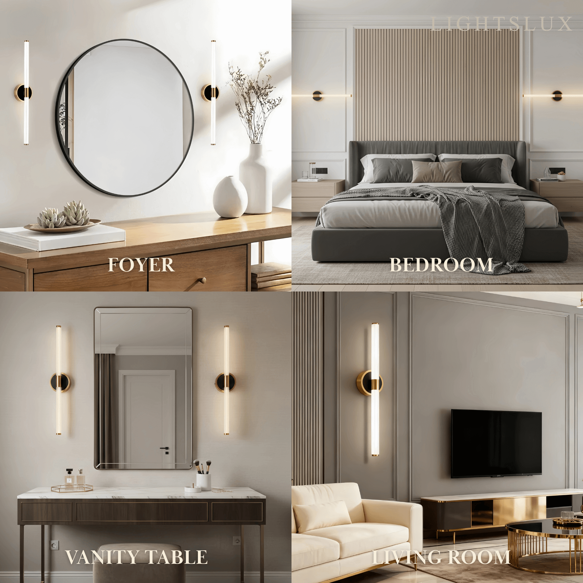 Minimalist Stick Vanity Wall Lamp – Mirror Front for Bathroom - Flindria