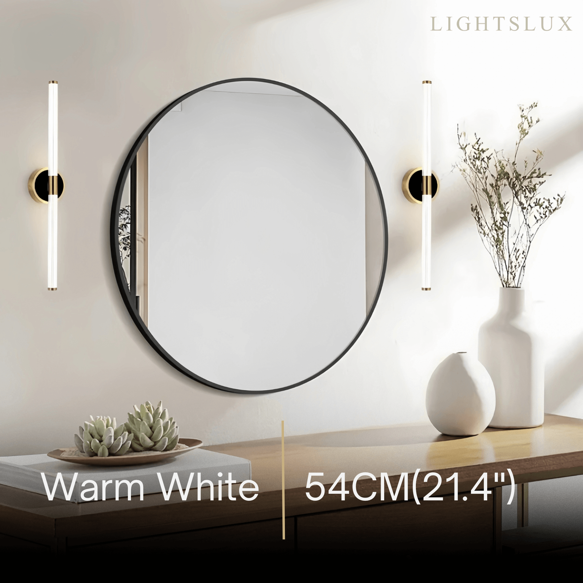 Minimalist Stick Vanity Wall Lamp – Mirror Front for Bathroom - Flindria