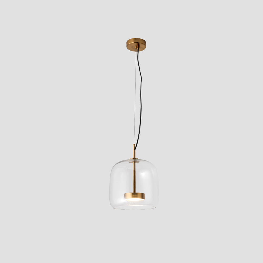 AuroraGold Vintage LED κρεμαστό φωτιστικό — Χρυσή γυάλινη σκιά