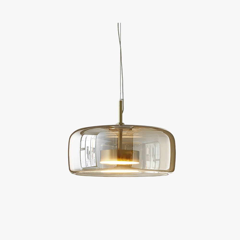 AuroraGold Vintage LED κρεμαστό φωτιστικό — Χρυσή γυάλινη σκιά