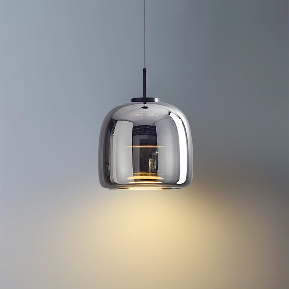 AuroraGold Vintage LED κρεμαστό φωτιστικό — Χρυσή γυάλινη σκιά