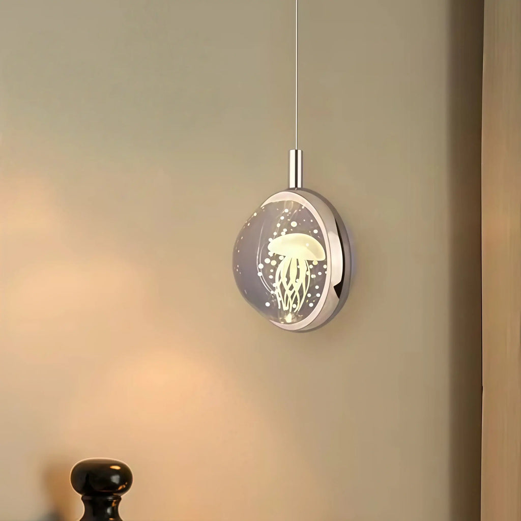 Art Deco Gold Pendant Light – Globular Metal/Crystal for Bedroom - Flindria