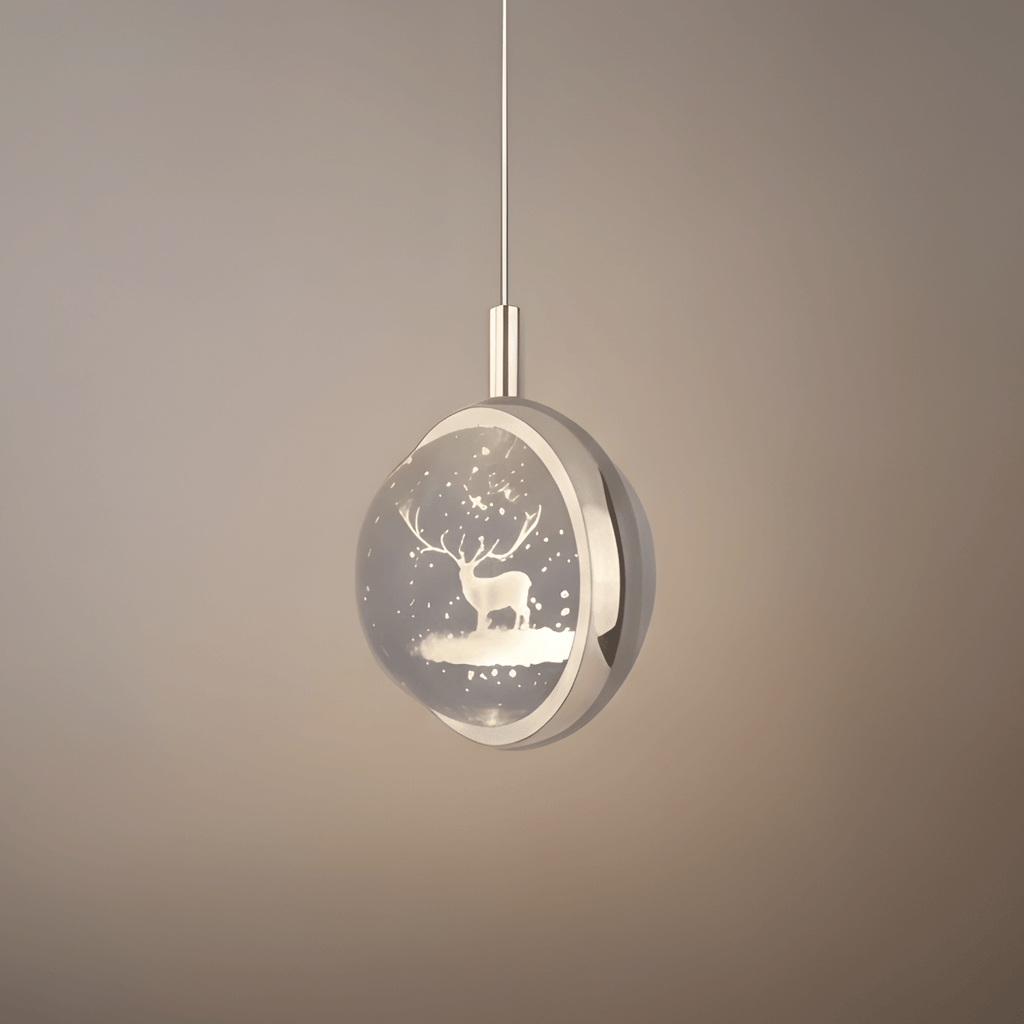 Art Deco Gold Pendant Light – Globular Metal/Crystal for Bedroom - Flindria