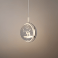 Art Deco Gold Pendant Light – Globular Metal/Crystal for Bedroom - Flindria