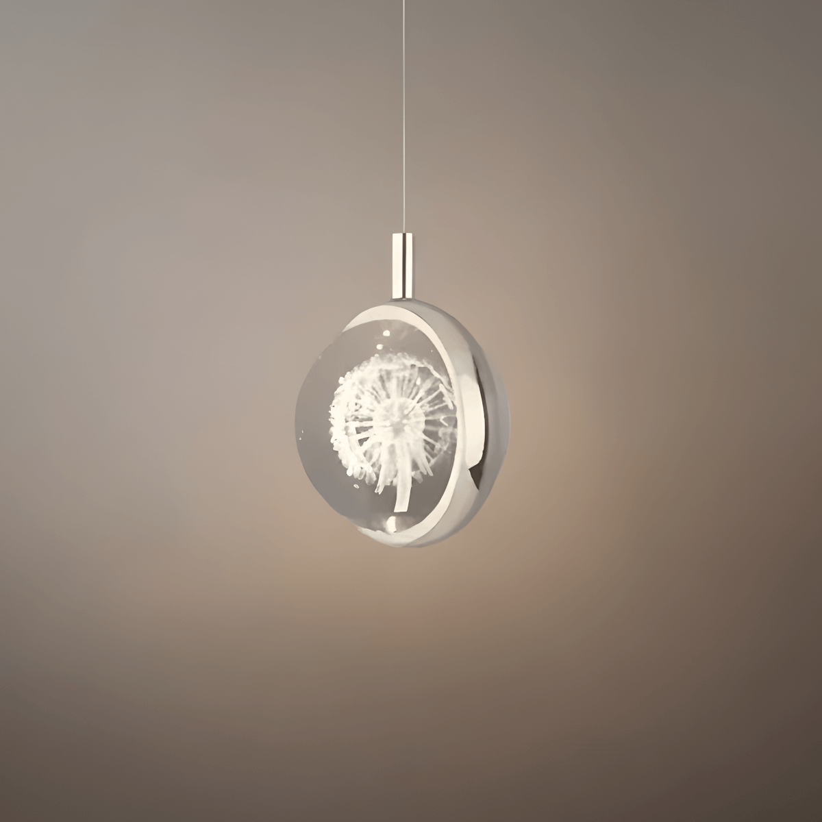 Art Deco Gold Pendant Light – Globular Metal/Crystal for Bedroom - Flindria