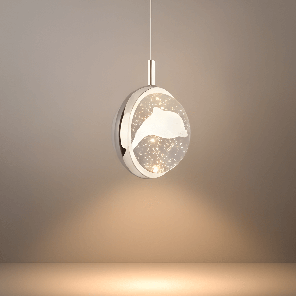 Art Deco Gold Pendant Light – Globular Metal/Crystal for Bedroom - Flindria
