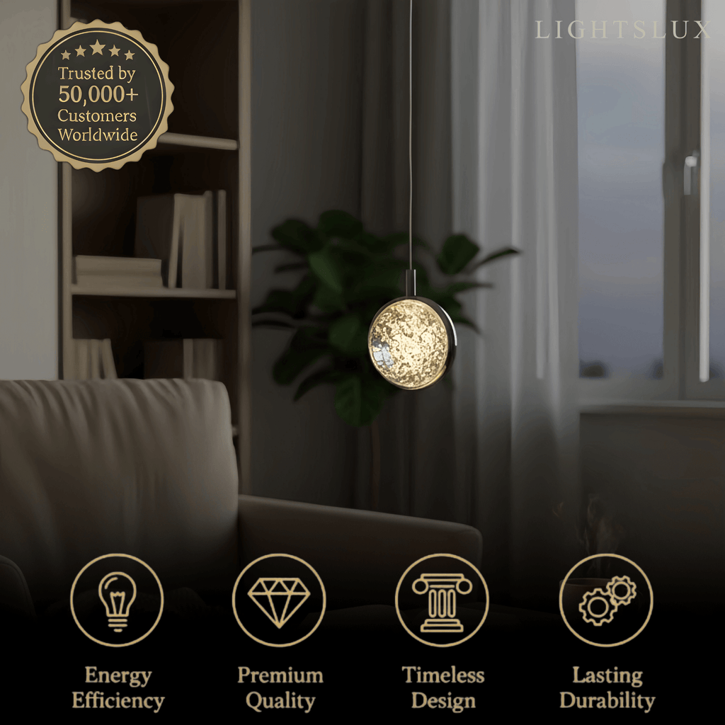 Art Deco Gold Pendant Light – Globular Metal/Crystal for Bedroom - Flindria