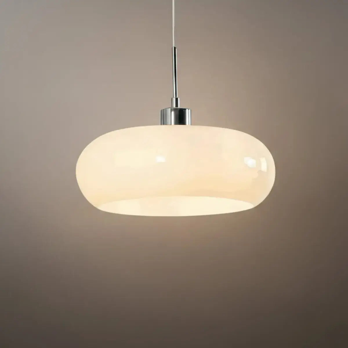 Modern Pendant Light – Orange/White Metal Fixture for Dining Room - Flindria