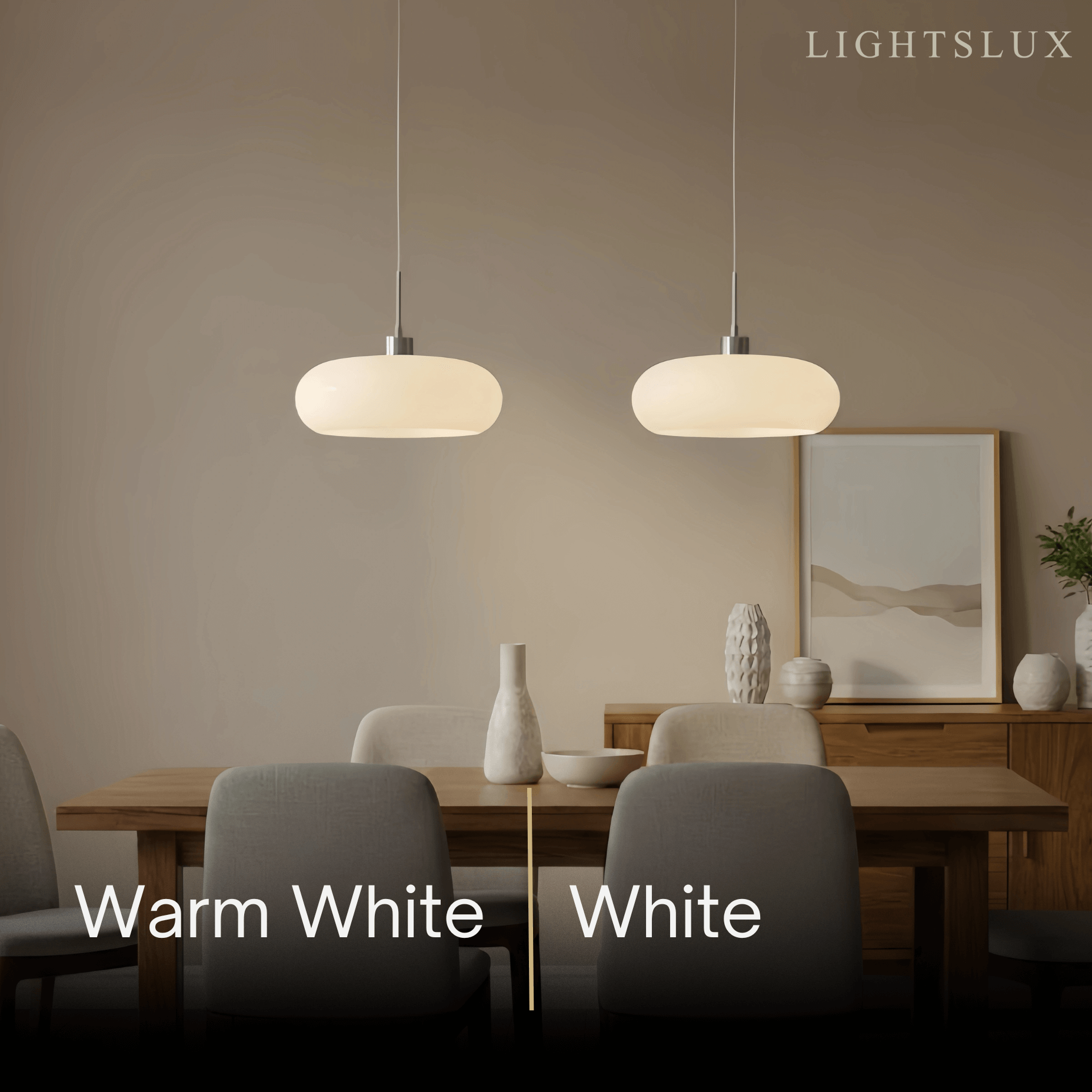 Modern Pendant Light – Orange/White Metal Fixture for Dining Room - Flindria