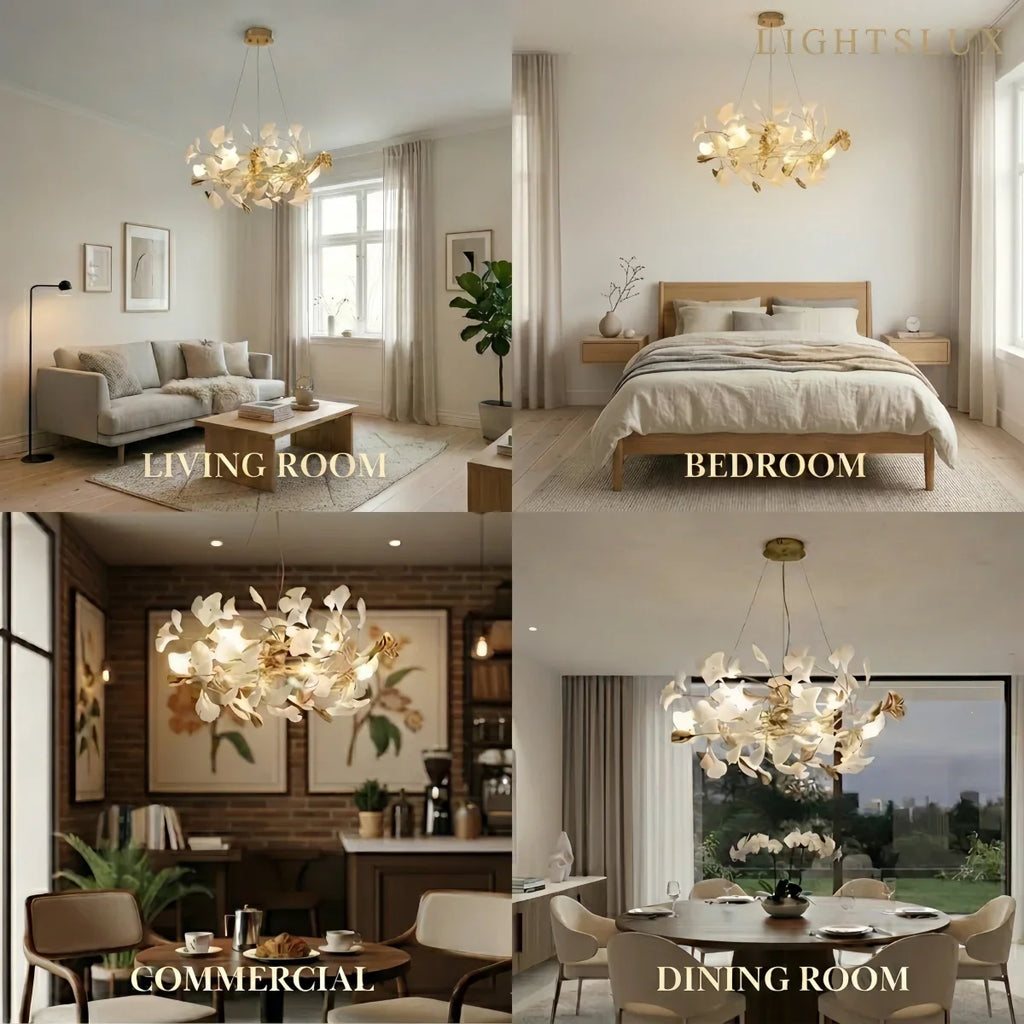 Art Deco Chandelier – Ceramic Design for Dining Room - Flindria