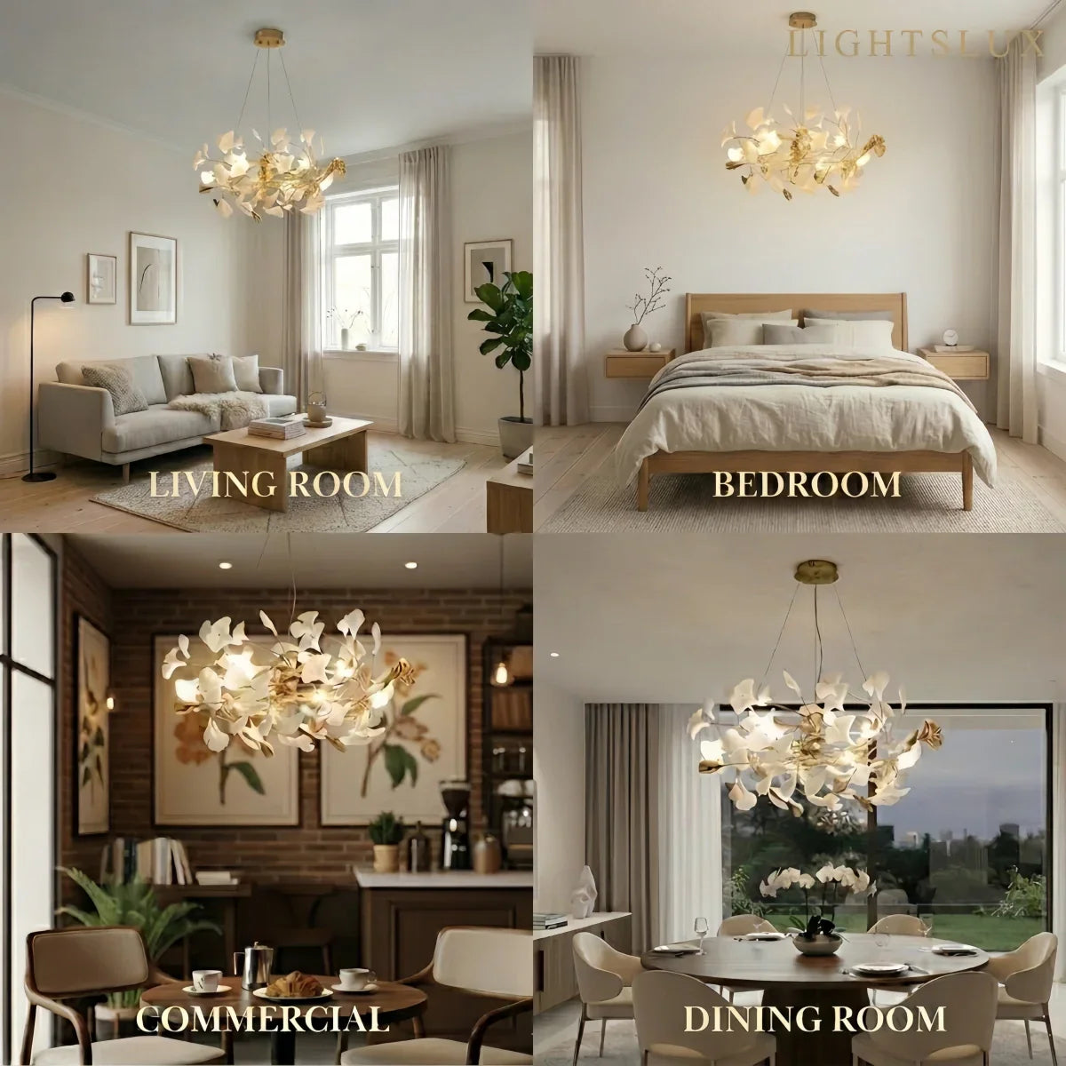 Art Deco Chandelier – Ceramic Design for Dining Room - Flindria