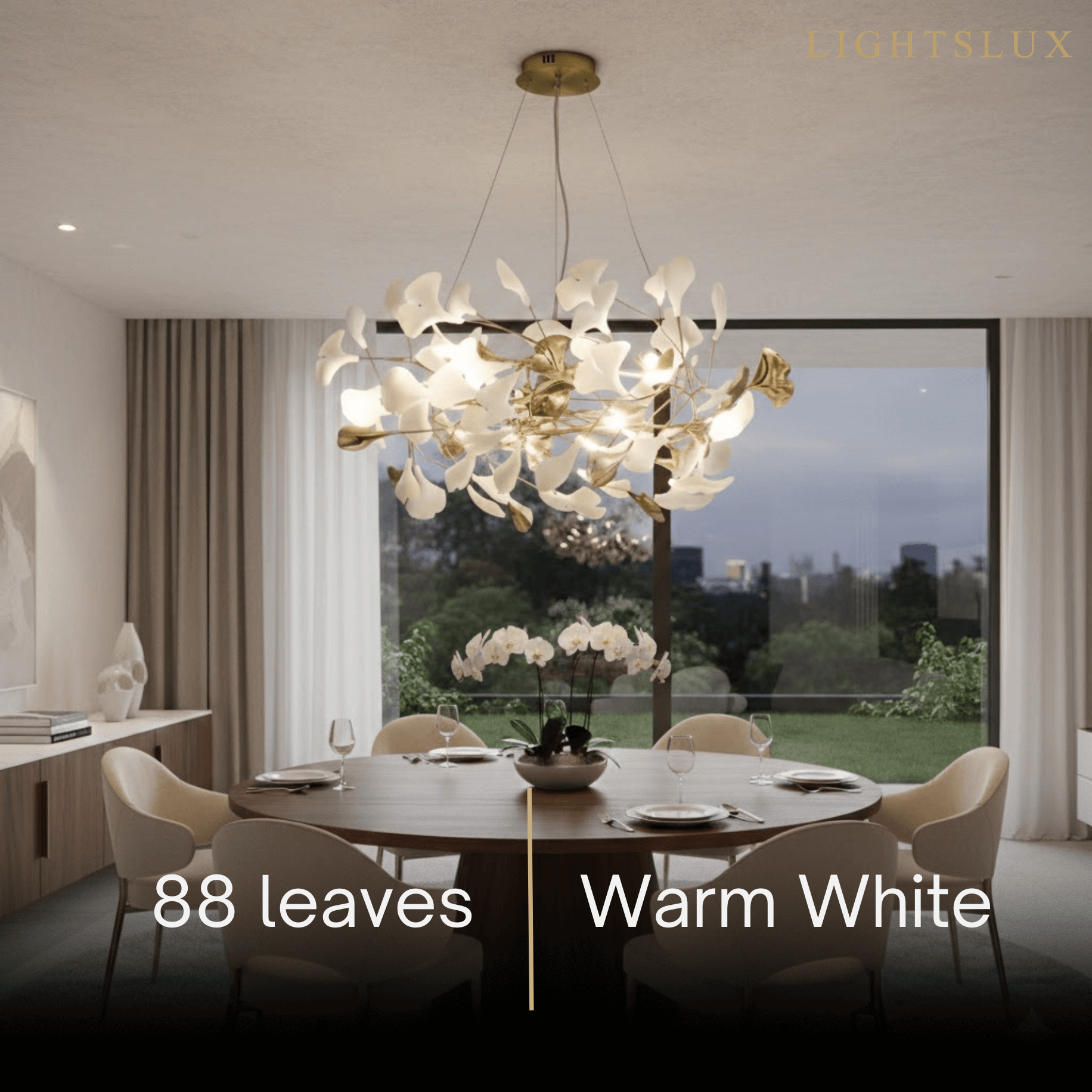 Art Deco Chandelier – Ceramic Design for Dining Room - Flindria