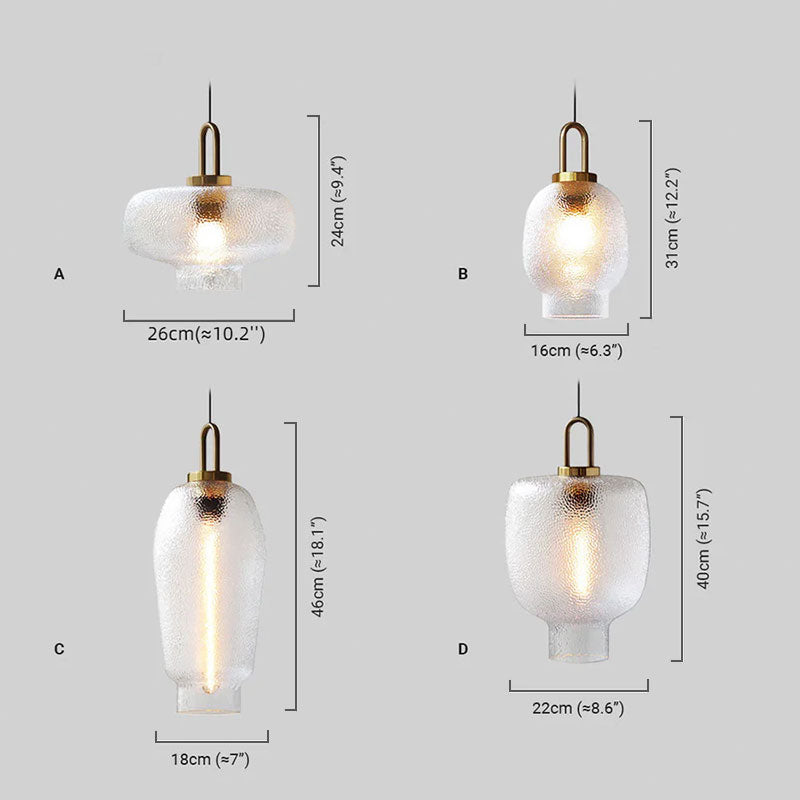 Industrial Glass Bottle Pendant Light – Clear Metal Fixture for Kitchen, 4 Styles - Flindria