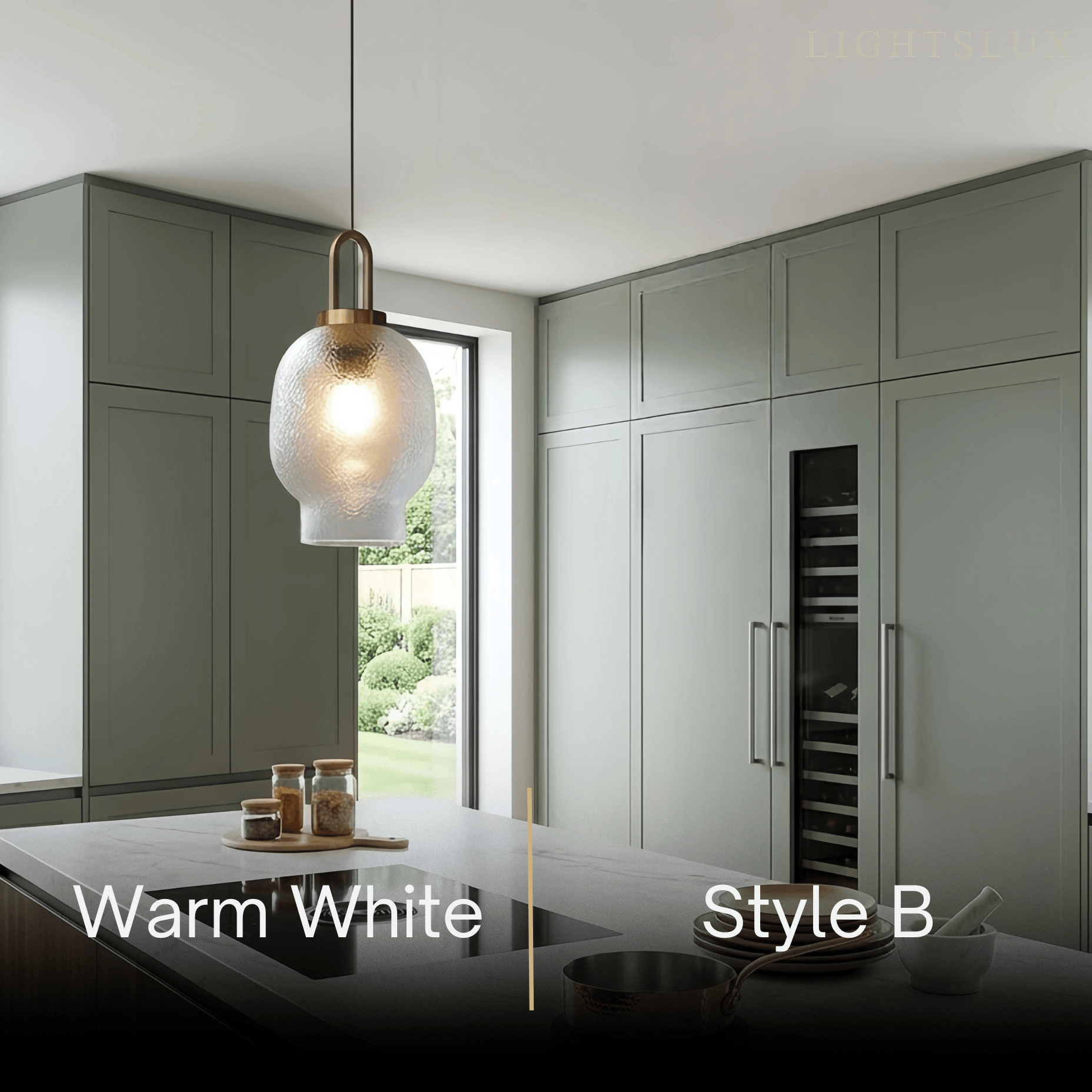 Industrial Glass Bottle Pendant Light – Clear Metal Fixture for Kitchen, 4 Styles - Flindria