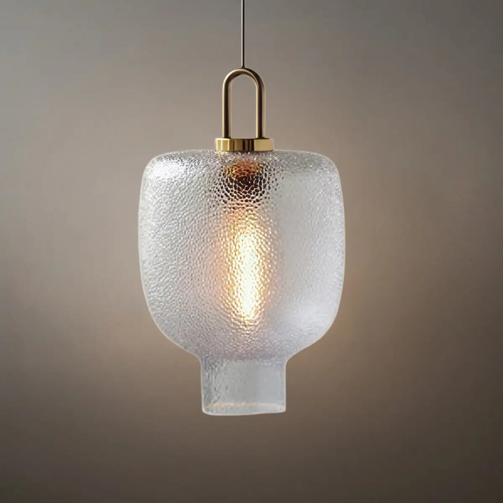 Industrial Glass Bottle Pendant Light – Clear Metal Fixture for Kitchen, 4 Styles - Flindria