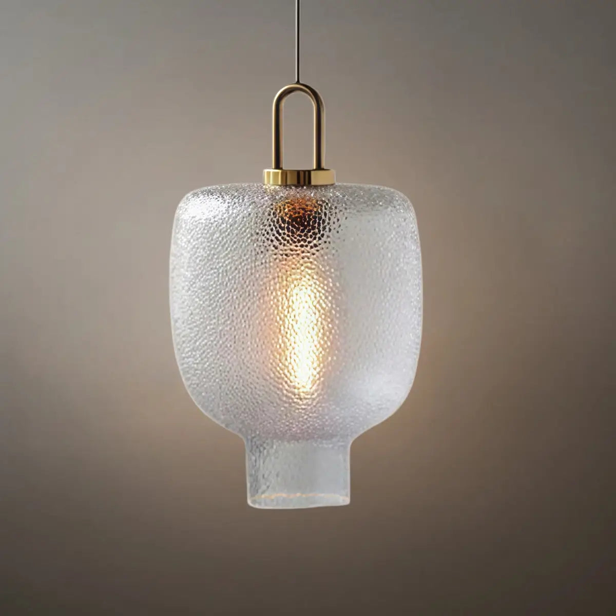 Industrial Glass Bottle Pendant Light – Clear Metal Fixture for Kitchen, 4 Styles - Flindria