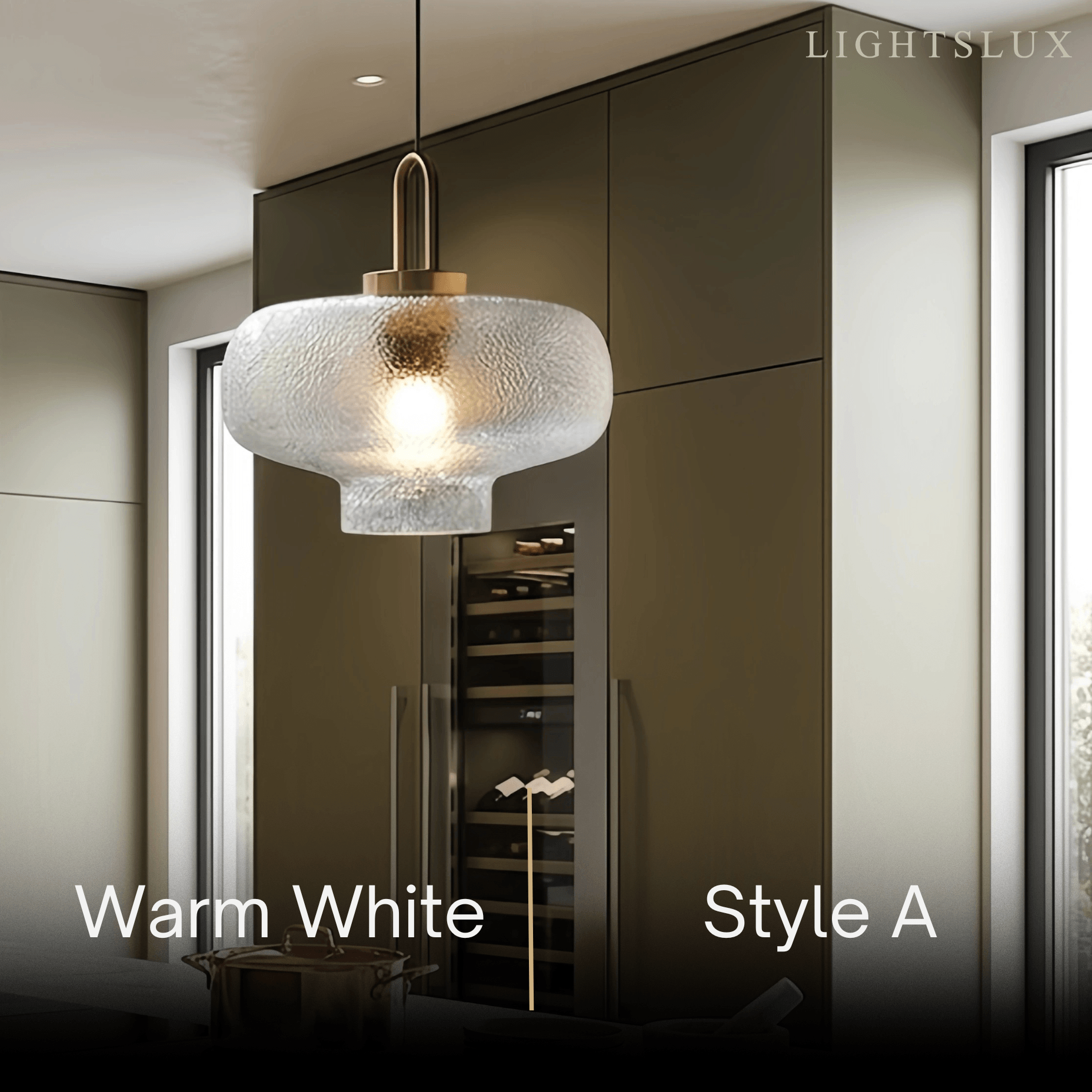 Industrial Glass Bottle Pendant Light – Clear Metal Fixture for Kitchen, 4 Styles - Flindria