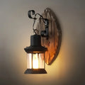 Lámpara de pared de metal negro industrial - Linterna para comedor - Flindria