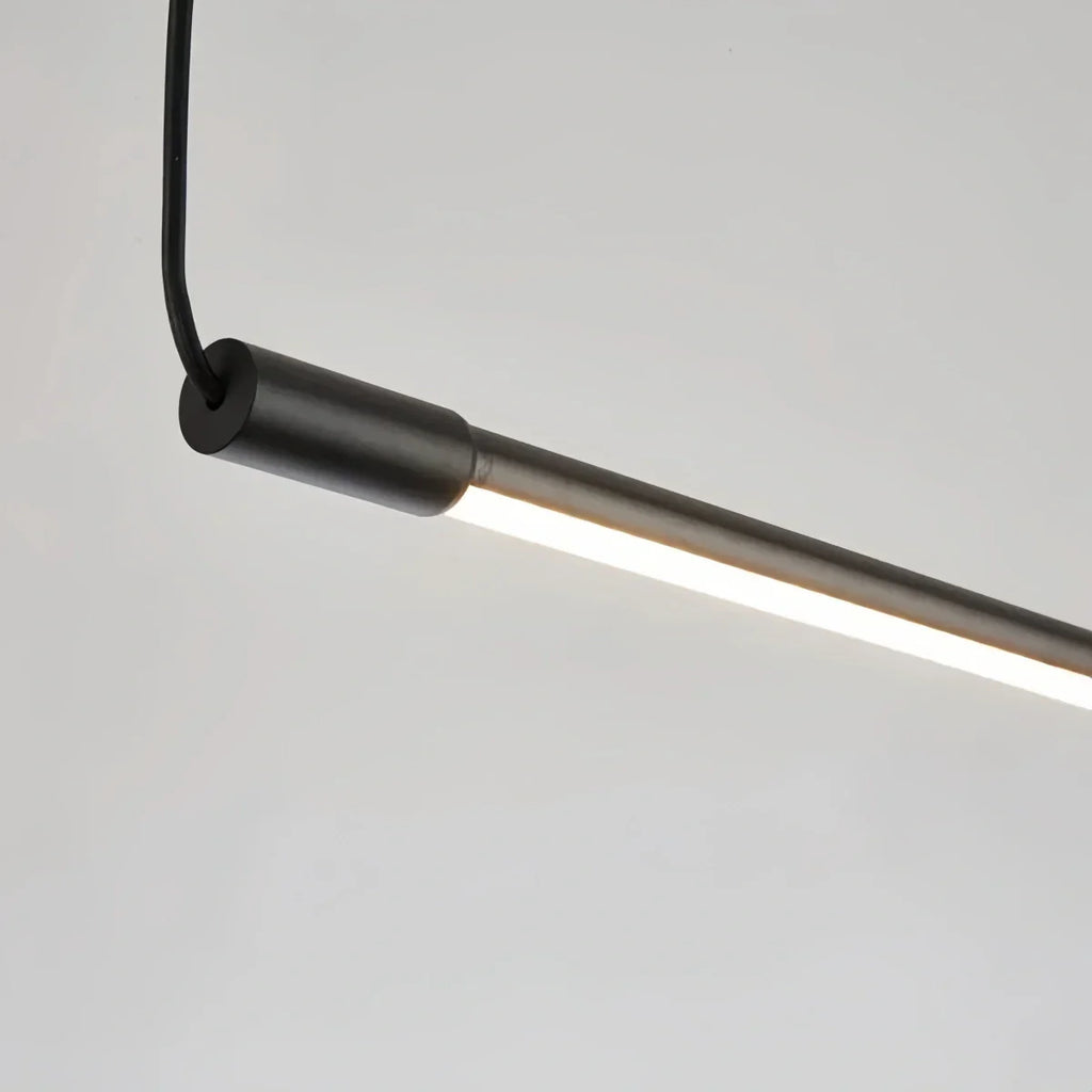 Minimalist Linear LED Pendant Light -  Dimmable Light Living & Dining Rooms - Flindria
