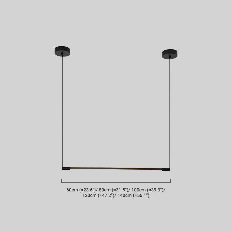 Minimalist Linear LED Pendant Light -  Dimmable Light Living & Dining Rooms - Flindria