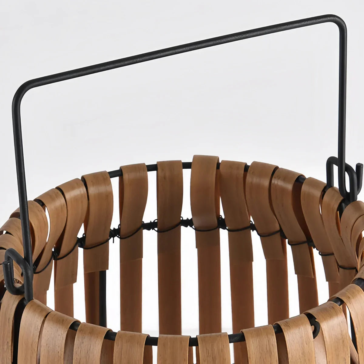 Moderne Houten Padlamp - Bruin/Grijs Zonne-energie Licht voor Buiten Tuin - Flindria