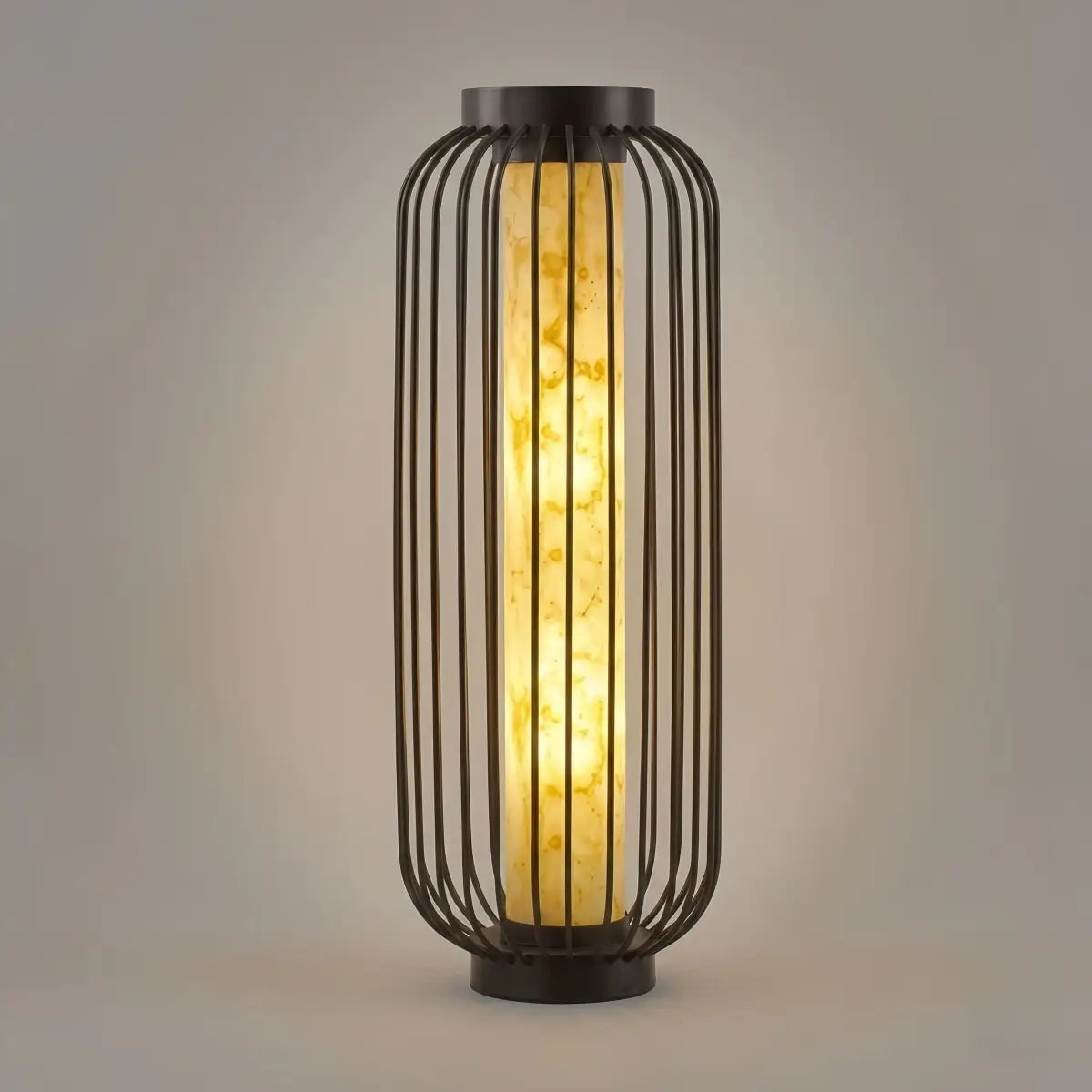 Moderne solgulvlampe - svart metalllykt for gårdsplass (vanntett) - Flindria