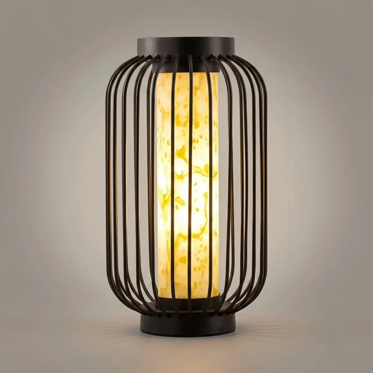 Moderne solgulvlampe - svart metalllykt for gårdsplass (vanntett) - Flindria