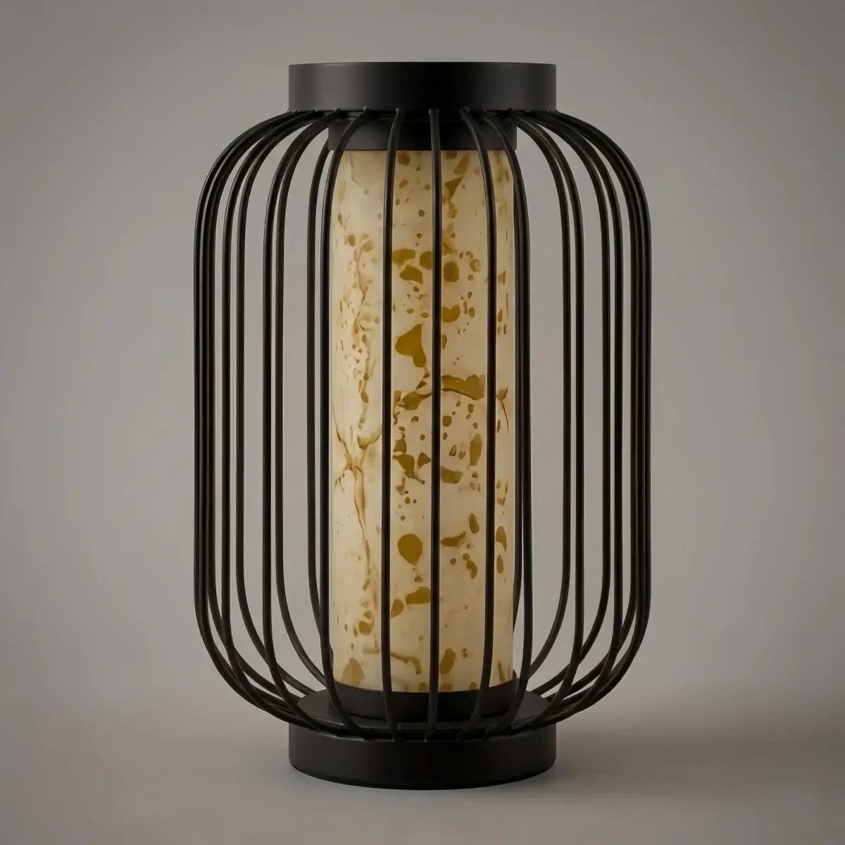 Moderne solgulvlampe - svart metalllykt for gårdsplass (vanntett) - Flindria
