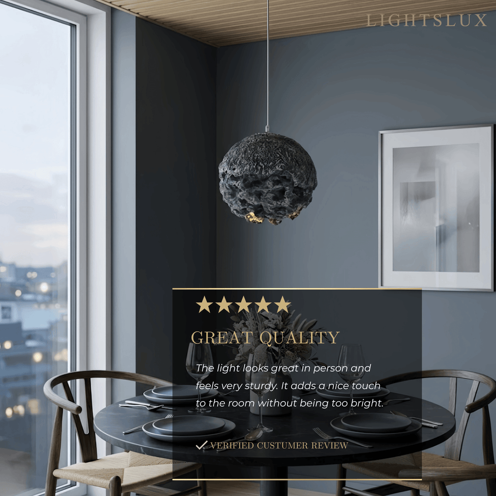 Art Deco Pendant Light - Resin Metal Uneven Dining Room 3 Style - Flindria