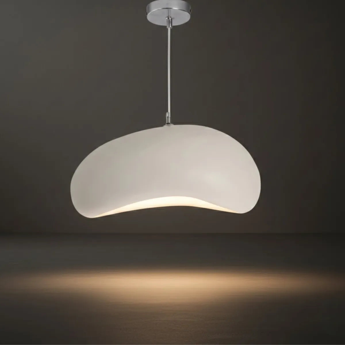 Modern Bread-Shaped Pendant Light – Resin/Acrylic in 4 Colors for Dining Room - Flindria