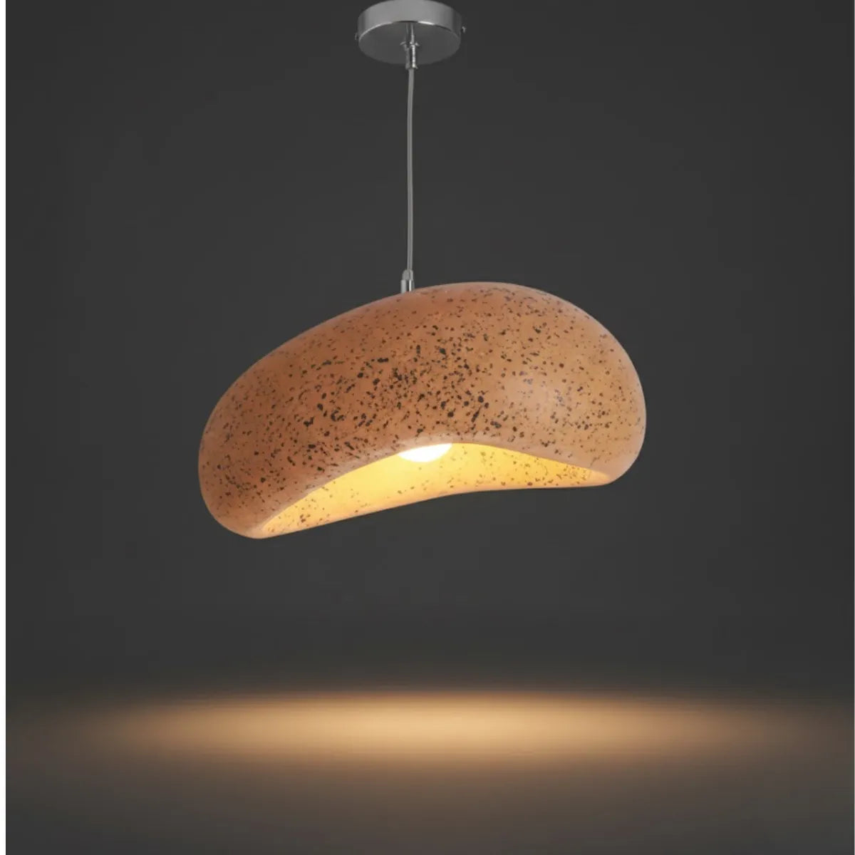Modern Bread-Shaped Pendant Light – Resin/Acrylic in 4 Colors for Dining Room - Flindria