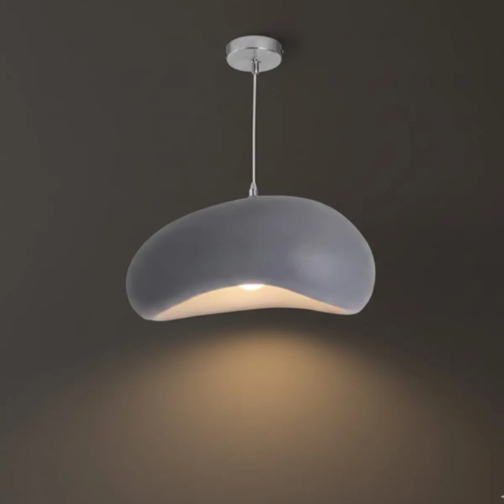 Modern Bread-Shaped Pendant Light – Resin/Acrylic in 4 Colors for Dining Room - Flindria