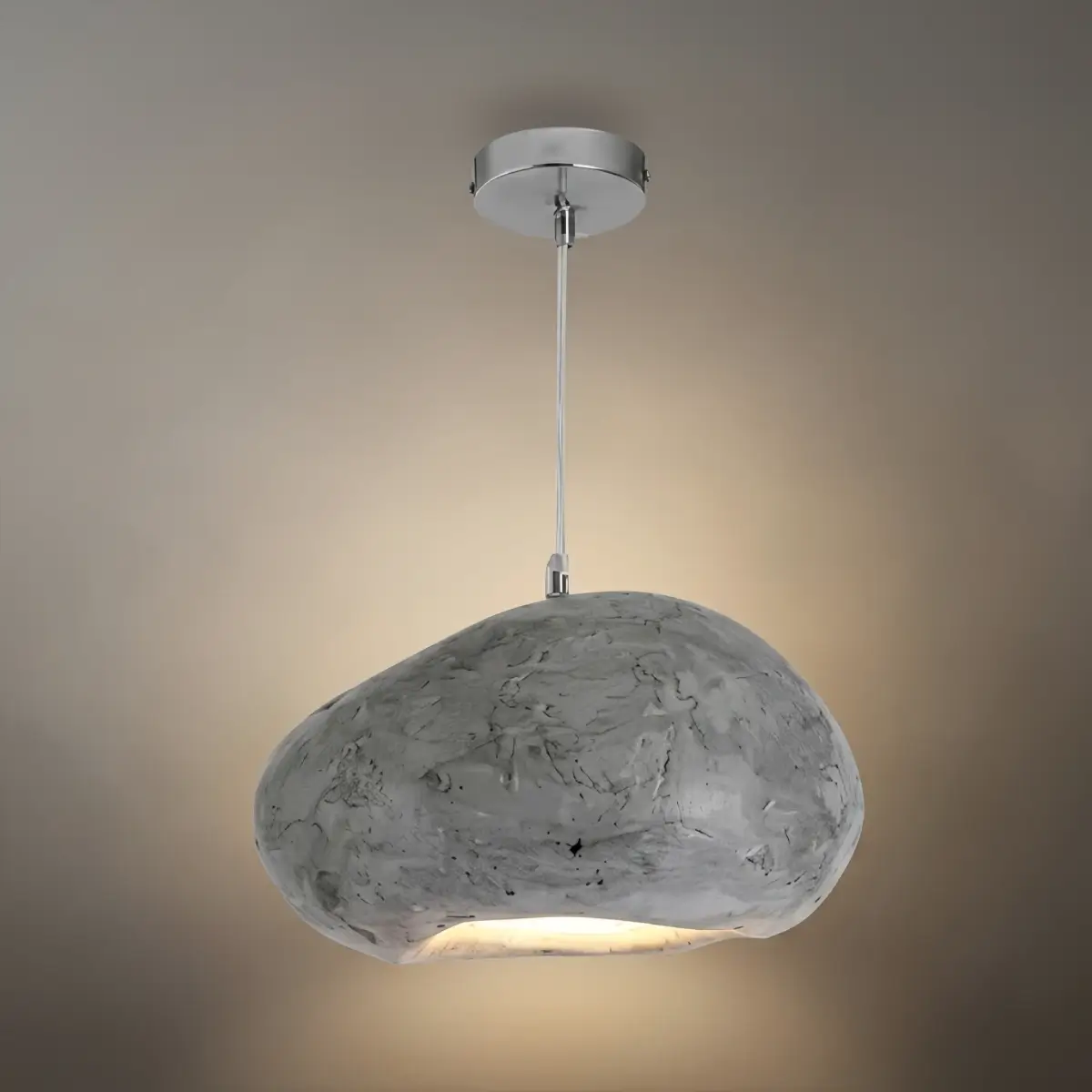 Art Deco Blue Pendant Light – Resin Bread-Shaped Design for Dining Room - Flindria